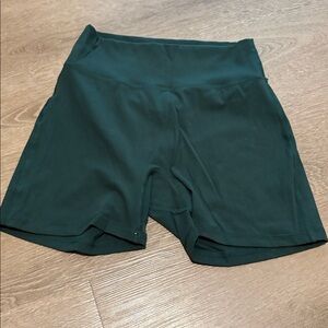 Dark Green Athletic Shorts